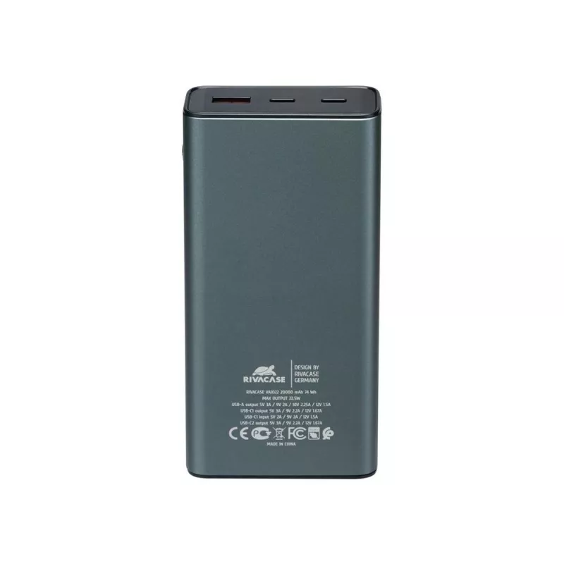 Powerbank Rivacase VA1022 20000 mAh USB prenosná nabíjačka