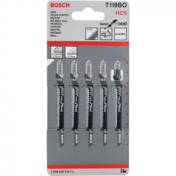 Bosch 2 608 630 310 prímočiara/skladačka/šablónová pílový list prímočiara pílový list uhlíková oceľ (HCS) 5 ks