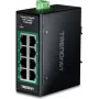 TRENDnet 8-portový priemyselný Gigabit PoE+ DIN lišta mini switch (TI-PGLC80)