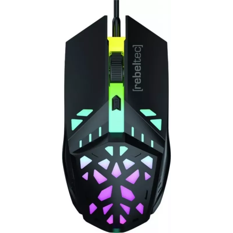 Káblová herná myš Rebeltec SHARK — ergonomický dizajn, optický senzor