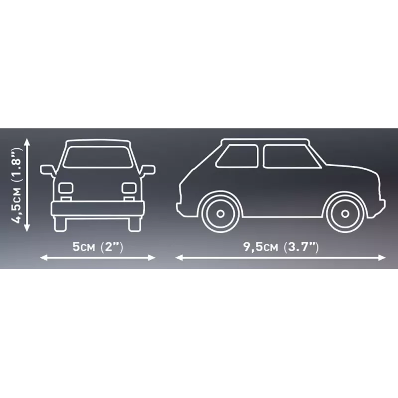 Stavebnica Cobi Youngtimer Collection Fiat 126p el 24531 — 150 dielov