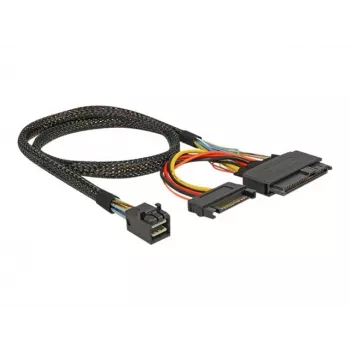 Delock kábel SFF-8643 konektor samec > U.2 SFF-8639 konektor samica + SATA napájací konektor 50 cm (84819)