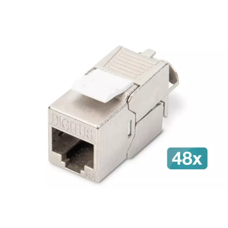 Digitus CAT 6A Keystone modul tienený bez nástroja modul 48 ks