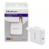 Qoltec GaN nabíjačka FAST 108W | 5-20V | 3-4.7A | USB C | biela