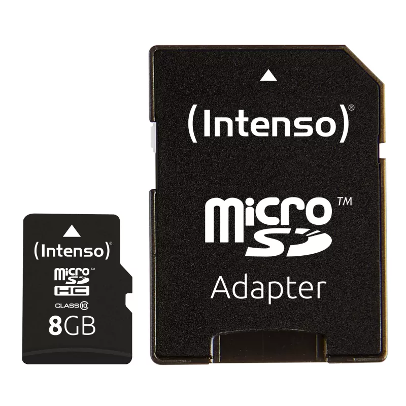PAMÄŤOVÁ KARTA MICRO SDHC 8GB C10/W/ADAPTER 3413460 INTENSO