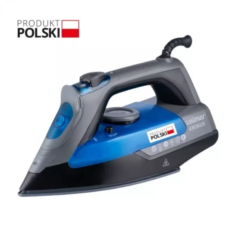 Zelmer Krokus ZIR3220 naparovacia žehlička, 3000 W, parný ráz 200 g, keramická žehliaca plocha, modrá