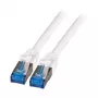 EFB-Elektronik RJ45 patch kábel Cat.6A S/FTP TPECat.7 holý kábel superflex biely 1,5 m Výrobca: EFB Elektronik (K5525FWS.1,5)