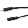 Predlžovací audio kábel e p B 125/5 LOSE — 3,5 mm konektor samec na 3,5 mm konektor samica, 5 m, čierny