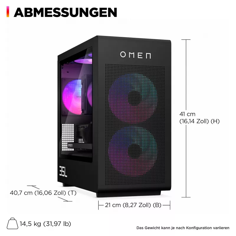 HP OMEN 35L GT16-0065ng AMD Ryzen™ 7 8700F herný PC