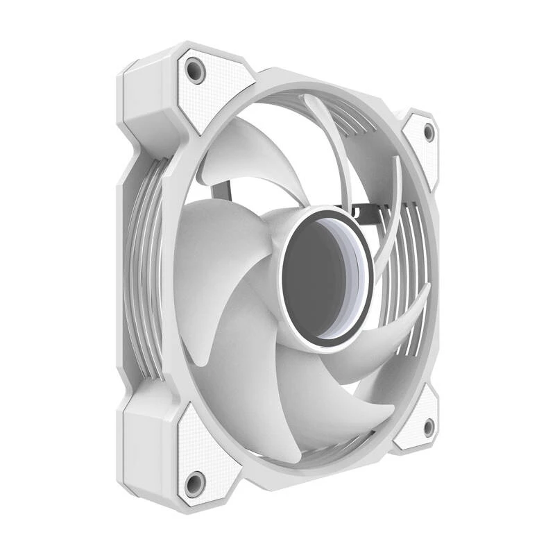 Chladiaci ventilátor Darkflash DR08 (biely) — ventilátor do skrine/CPU, model DR08 biely, jeden 120-mm ventilátor
