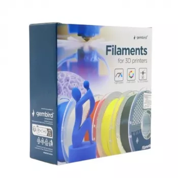 3D tlačový filament Gembird PLA 1,75 mm žltá 1 kg