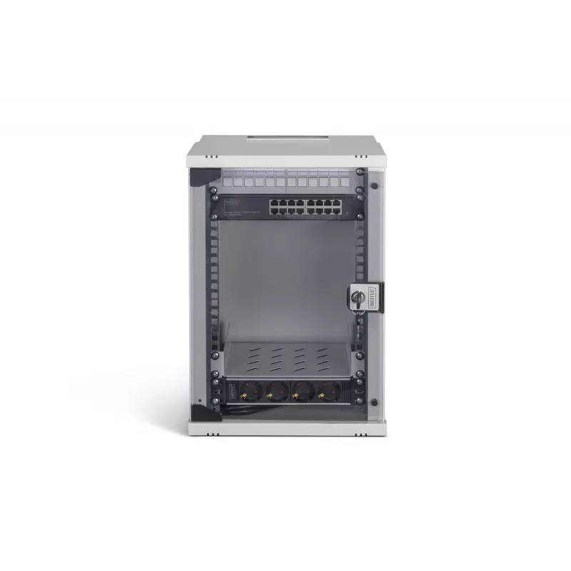 Nástenný rack Digitus DN-49102-SET 9U 315 x 300 mm sivý
