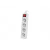 Predlžovacia zásuvka Lanberg PS1-04E-0150-W 1,5m 4 AC zásuvky interiér biela
