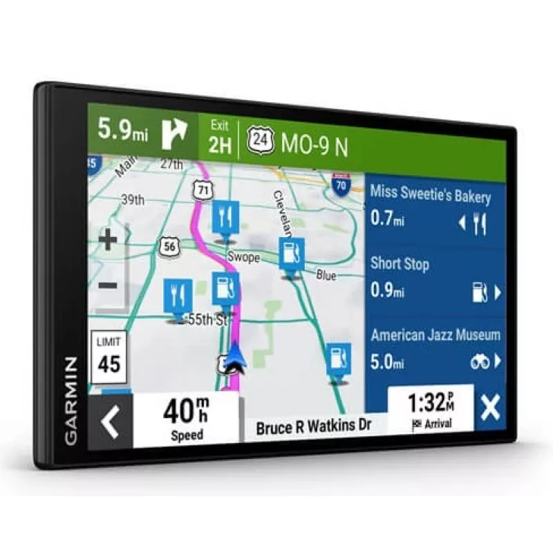 Autonavigácia Garmin DriveSmart 76, pevná, 17,8 cm (7") dotykový displej TFT, 239,6 g, čierna (EU MT-D)