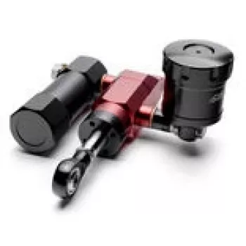Hydraulický brzdový systém Simagic P1000i Inverted S443 — hydraulická sim-racingová brzdová jednotka