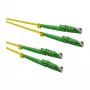 ROLINE sklenené vlákno kábel duplex 9/125µm OS2 - LSH/LSH - APC brús - LSOH - žltý - 0,5 m