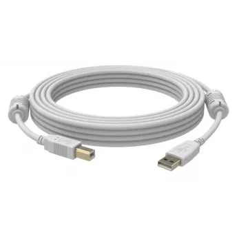 USB kábel Vision 3m USB 2.0 USB A USB B biely