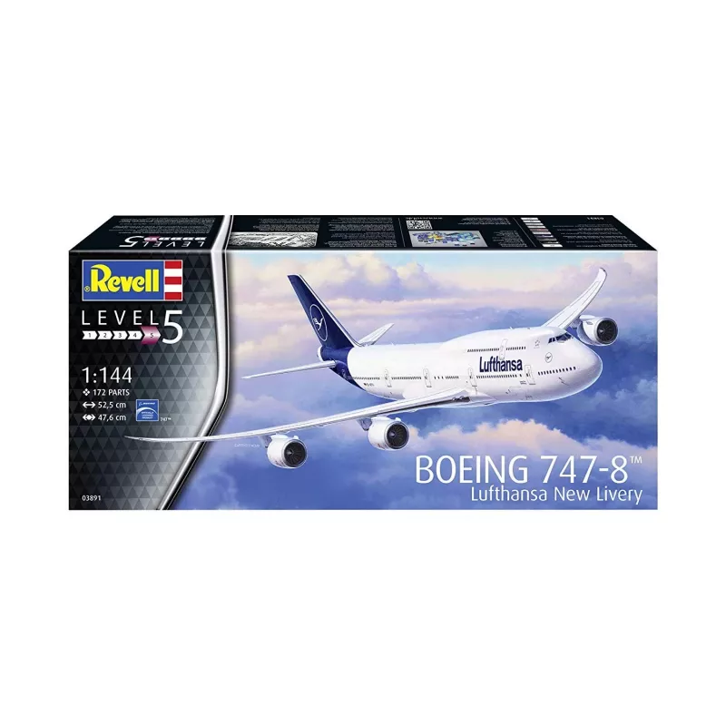 Lietadlo Revell Boeing 747-8 Lufthansa New Livery