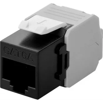 Microconnect KEYSTONE-16 keystone modul plochý čierny RJ-45