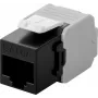 Microconnect KEYSTONE-16 keystone modul plochý čierna RJ-45