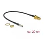 Koaxiálny kábel DeLOCK 89912 RG-174 0,2 m TS-9 SMA čierny