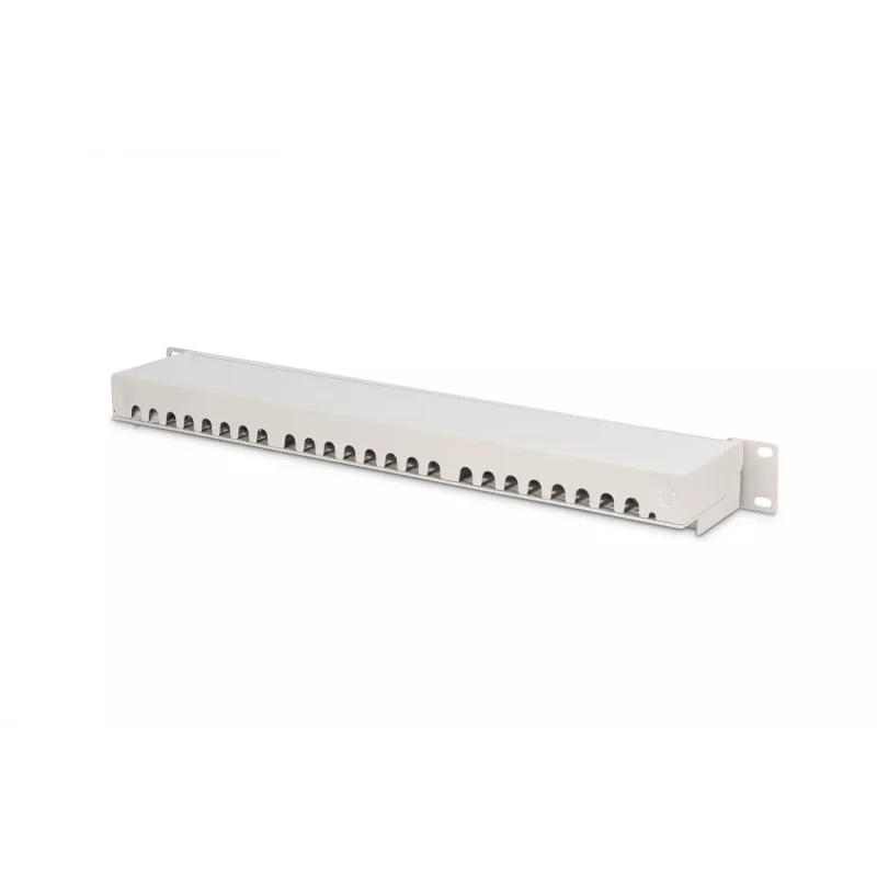 DIGITUS DN-91624S 24-portový tienený patch panel Cat6, 1U 19 palcov, sivý