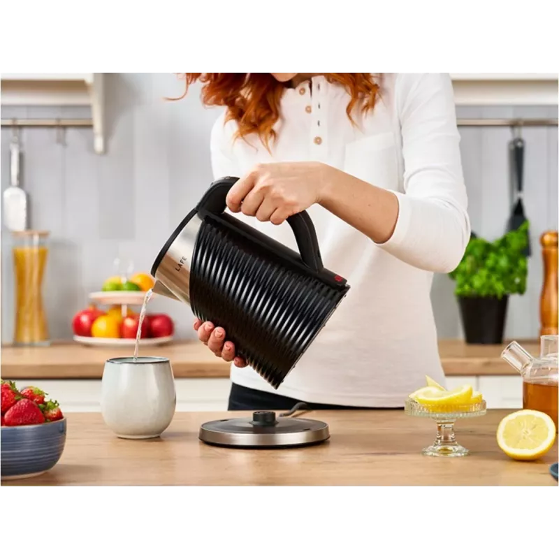 Rýchlovarná kanvica LAFE 1,8 l 2200 W Elegant čierna