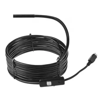 USB endoskop MEDIA-TECH ENDOSCOPE 66° CMOS, 640x480 30fps, IP67, 6 LED, magnet a háčik