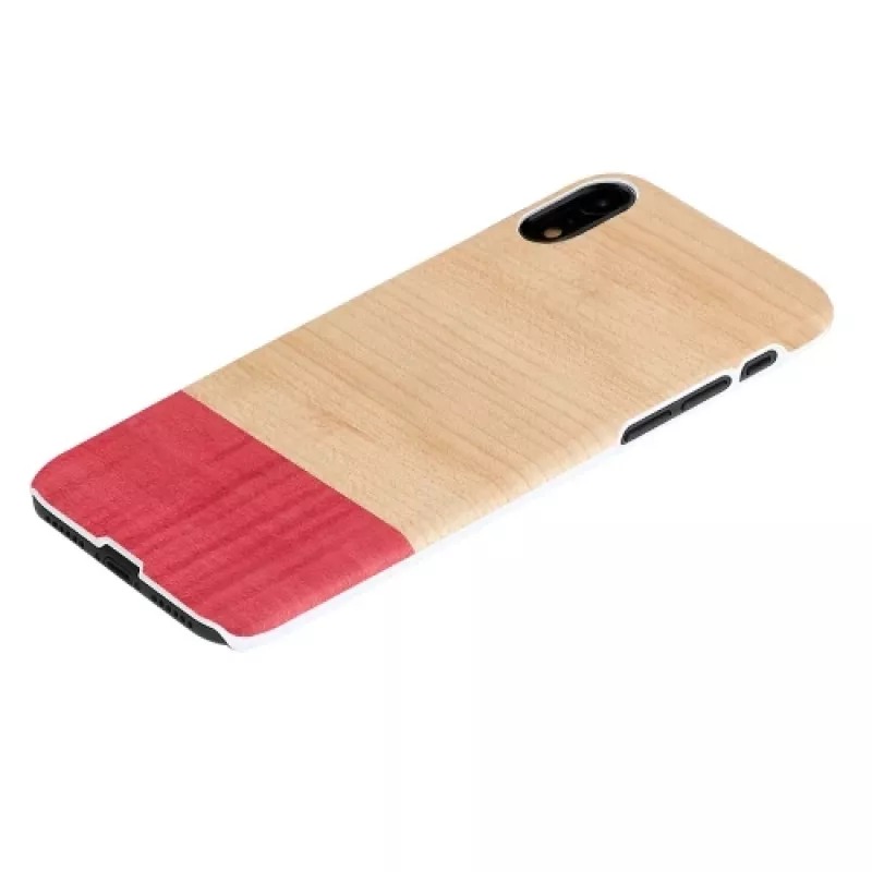 Puzdro na telefón man and wood pre iPhone XR — miss match biela