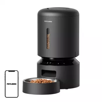 Automatický dávkovač krmiva pre domáce zvieratá Aptel Petlibro Granary WiFi 5 L — automatický dávkovač suchého krmiva (čierna)