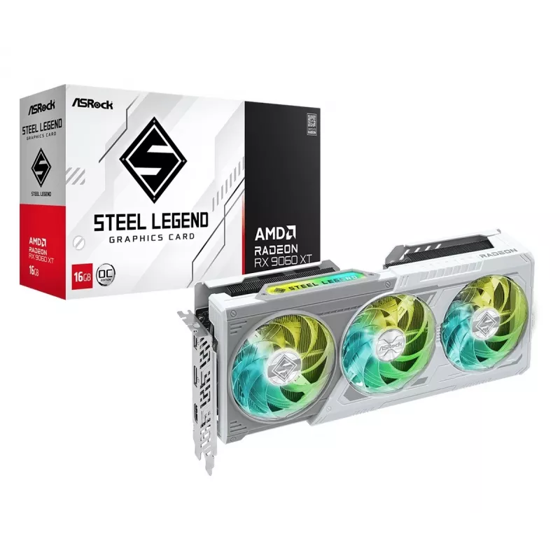 ASRock AMD Radeon RX 9060 XT Steel Legend 16GB OC grafická karta