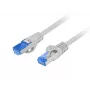 Sieťový kábel LANBERG PCF6A-10CC-0500-S Cat6a S/FTP RJ-45–RJ-45 5 m Sivá LSZH