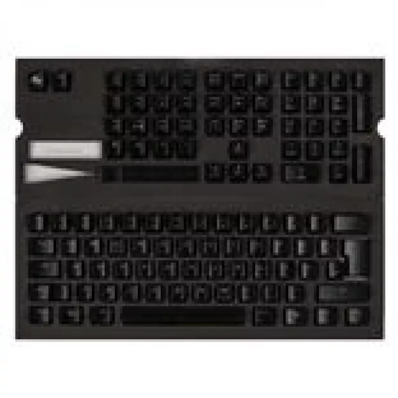 Ducky ABS sada klávesov, laserom gravírovaná – ISO-layout (DE), čierna