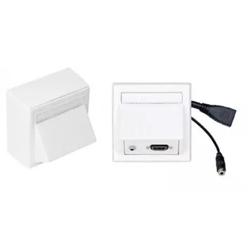 HDMI adaptér Wiktors Vivolink WI221170 s 3,5 mm audiokonektorom, biely