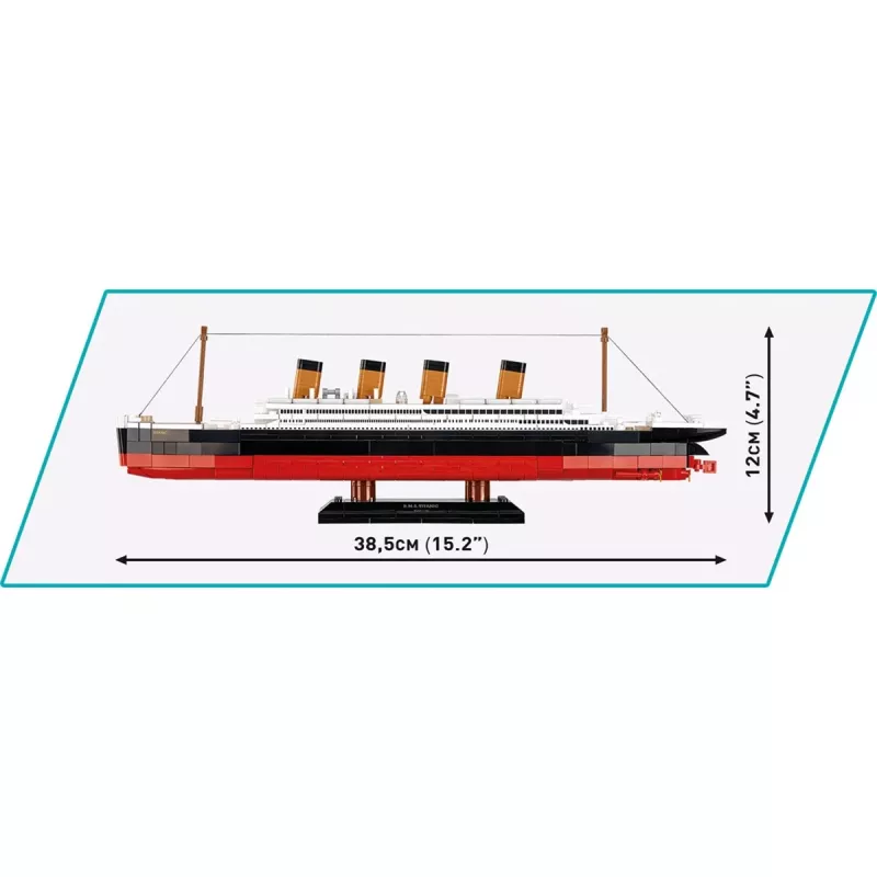 Stavebnica Cobi R.M.S. Titanic model 593 dielov COBI-1680 — modelové kocky v mierke