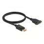 DisplayPort predlžovací kábel Panel-Mount DeLOCK 87095 8K 60 Hz 1 m