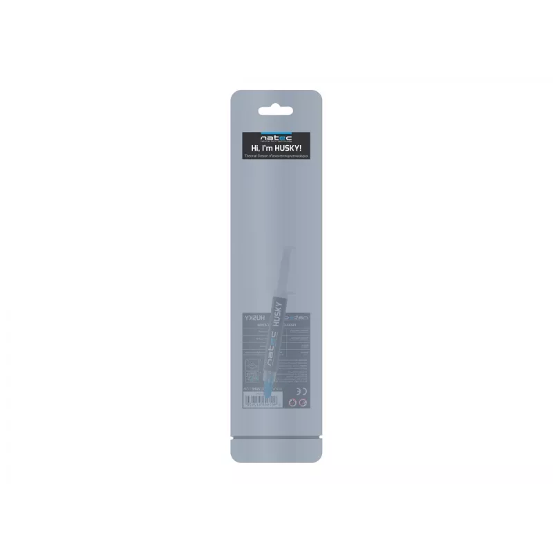 Teplovodivá pasta NATEC Husky NPT-1324, tepelná vodivosť 4,63 W/m·K, objem 2 ml, hustota 2,5 g/cm³