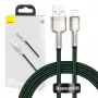 Kábel USB-A na Lightning Baseus 1 m, zelený
