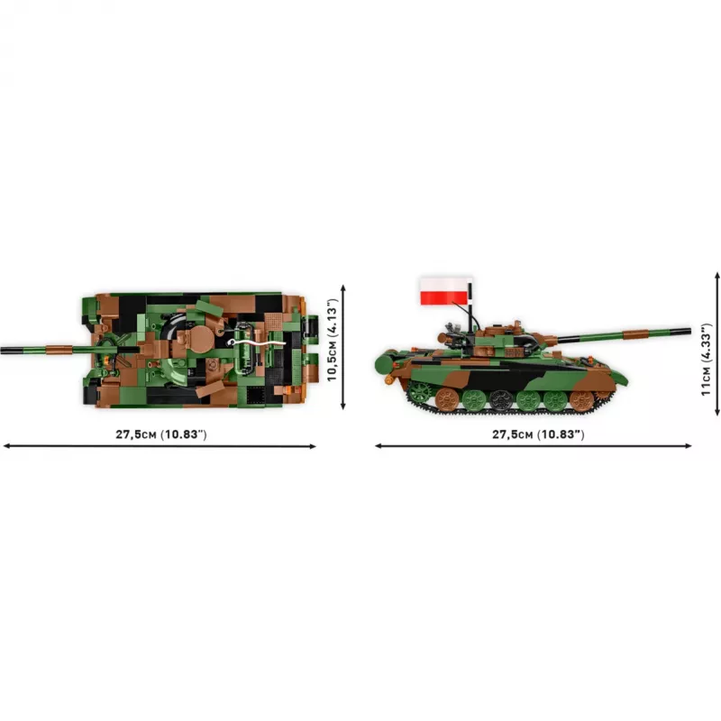 Stavebnica COBI T-72M1R PL/UA ozbrojené sily 724 dielov