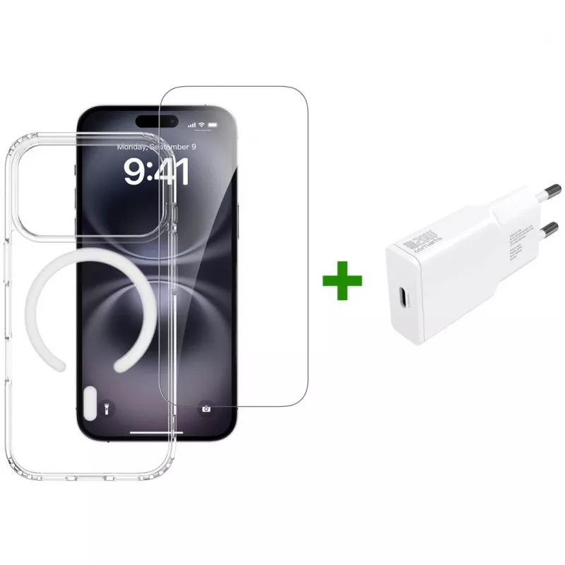 4smarts 3in1 Premium Starter Set pre Apple iPhone 17 Pro, kompatibilný s MagSafe