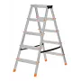 Krause Dopplo 120410 obojstranný hliníkový rebrík, 2 x 5 stupňov