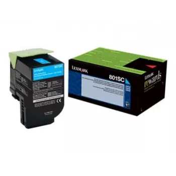 Toner Lexmark 802SC 2000 strán cyan