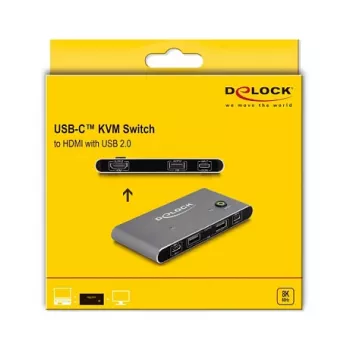 KVM switch DeLOCK 11486 USB HDMI 8K Ultra HD 144 Hz