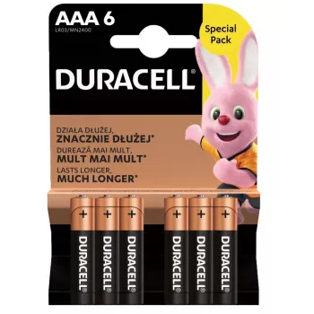 Batéria Duracell AAA R03 6 kusov