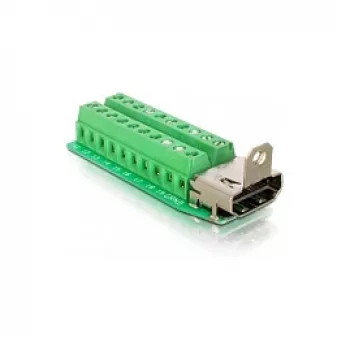 Adaptér HDMI samica na svorkovnicu 20-polohovú DeLOCK 65168