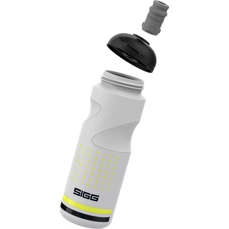 Fľaša na pitie Sigg 6005.80 — plastová športová fľaša 750 ml, biela, výška 236 mm