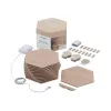 Nanoleaf | Elements Wood Look Hexagons Starter Kit (13 panelov) | studená biela + teplá biela