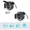 Gardena 18642-20 PowerRoll XL 18V P4A akumulátorový nástenný box na hadicu, set, 35 m, sivý/biely