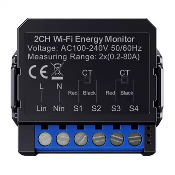Inteligentný obojsmerný elektromer Avatto WPM16-2 – WiFi pripojenie, monitorovanie spotreby a výroby energie