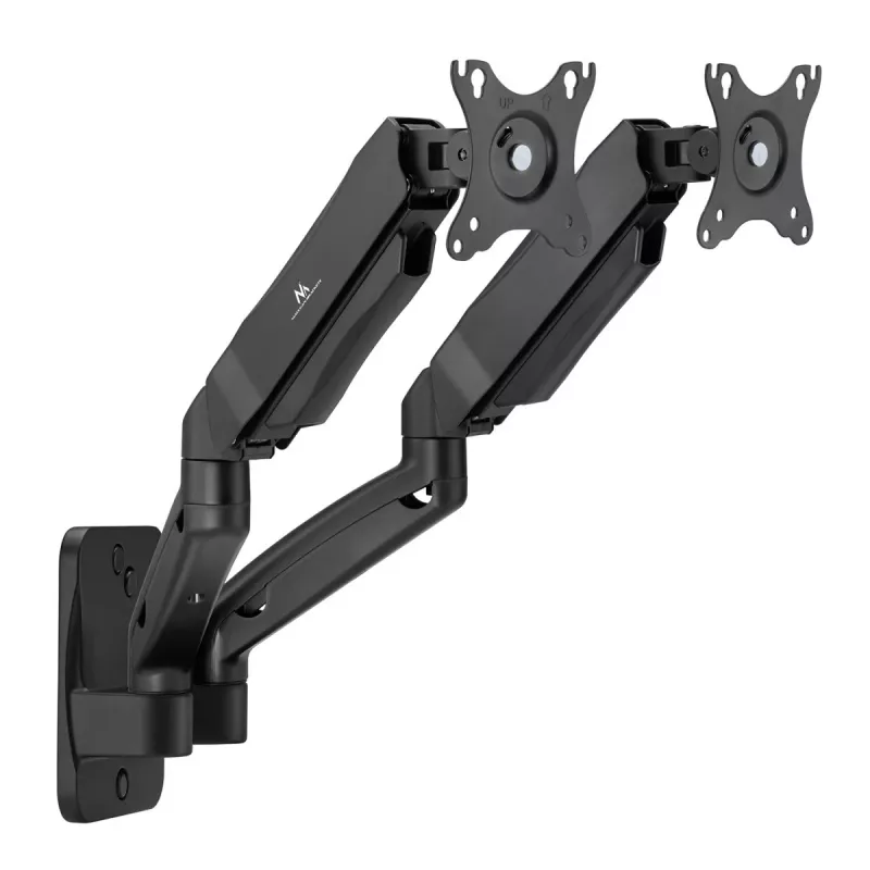 Maclean nástenný držiak pre dva monitory, 17-32'', max. 9 kg, mechanická pružina, MC-988